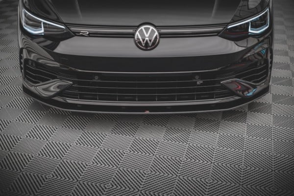 MAXTON DESIGN - Spoiler pod Predný náraznik Volkswagen Golf R Mk8 , Black – Obrázok 2