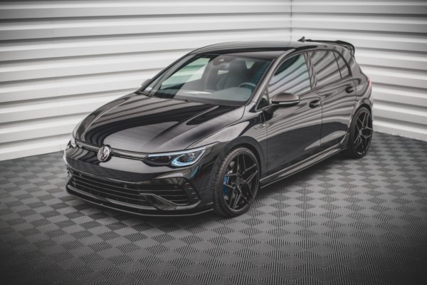 MAXTON DESIGN - Spoiler pod Predný náraznik Volkswagen Golf R Mk8 , Black – Obrázok 4