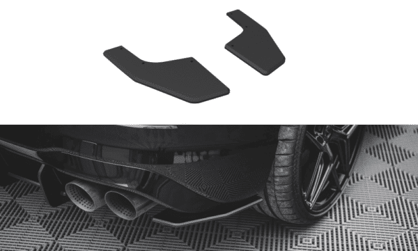 MAXTON DESIGN -  Bočné difúzory zadného náraznika Volkswagen Golf R Mk8 , Black