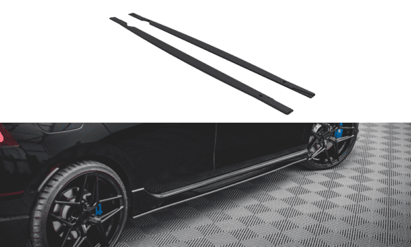 MAXTON DESIGN -  Lišty pod prahy Volkswagen Golf R Mk8 , Black