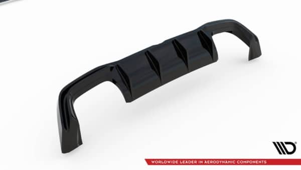 MAXTON DESIGN - Difúzor zadného náraznika  V.2 Volkswagen Golf R Mk8 , Čierny lesk 
 
, – Obrázok 6