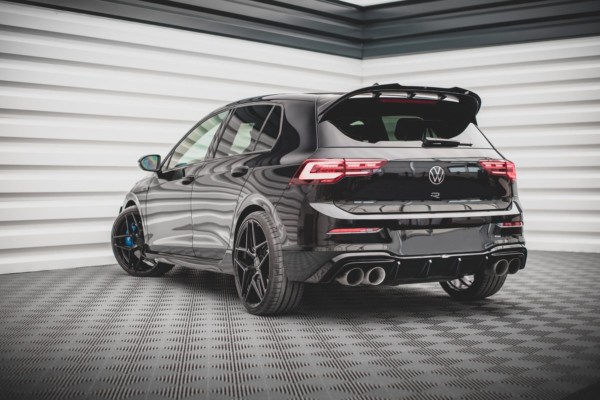 MAXTON DESIGN - Difúzor zadného náraznika  V.2 Volkswagen Golf R Mk8 , Čierny lesk 
 
, – Obrázok 3