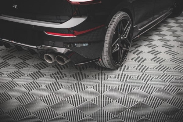MAXTON DESIGN - Bočné difúzory zadného náraznika V.3 for Volkswagen Golf R Mk8 , Čierny lesk , – Obrázok 3