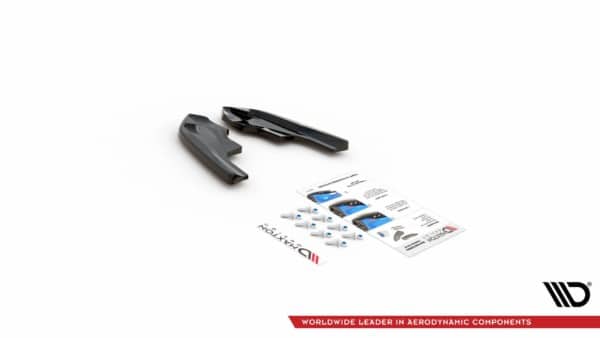MAXTON DESIGN - Bočné difúzory zadného náraznika V.4 for Volkswagen Golf R Mk8 , Čierny lesk , – Obrázok 6