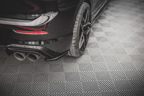 MAXTON DESIGN - Bočné difúzory zadného náraznika V.4 for Volkswagen Golf R Mk8 , Čierny lesk , – Obrázok 2