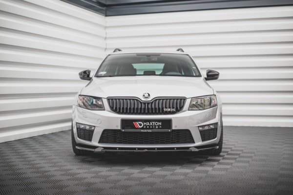 MAXTON DESIGN - Spoiler pod Predný náraznik   V.3 Skoda Octavia RS Mk3 , Čierny lesk – Obrázok 3