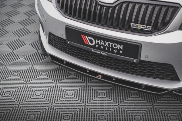 MAXTON DESIGN - Spoiler pod Predný náraznik   V.4 Skoda Octavia RS Mk3 , Čierny lesk – Obrázok 5