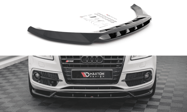 MAXTON DESIGN - Spoiler pod Predný náraznik   Audi SQ5 Mk1 (8R) , Čierny lesk