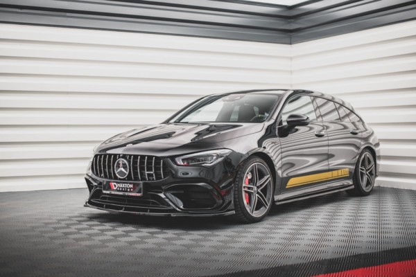 MAXTON DESIGN - Spoiler pod Predný náraznik   V.1 Mercedes-AMG CLA 45 Aero C118 , Čierny lesk 


, – Obrázok 3