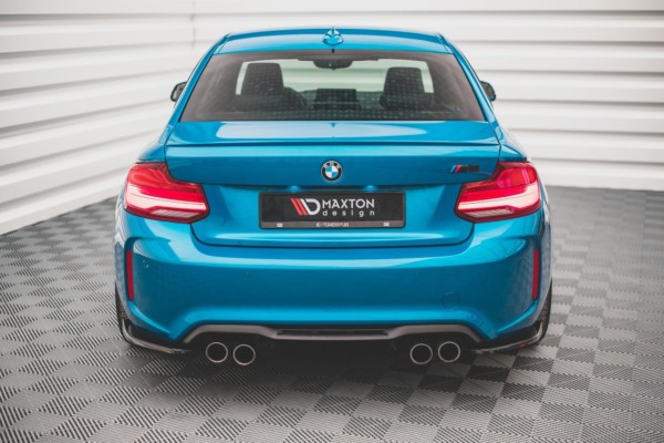 MAXTON DESIGN - Bočné difúzory zadného náraznika V.2 vhodné pre BMW M2 F87 , Čierny lesk , – Obrázok 3