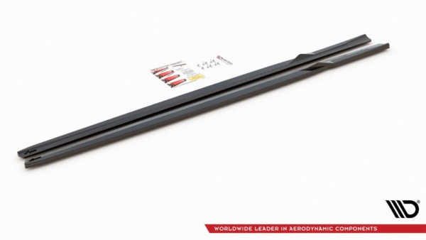 MAXTON DESIGN - Lišty pod prahy V.2 BMW M2 F87 , Čierny lesk – Obrázok 4