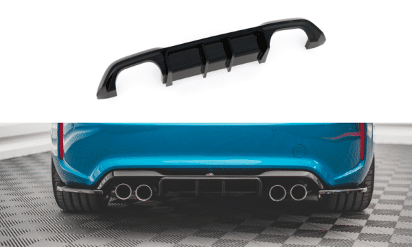 MAXTON DESIGN - Difúzor zadného náraznika  vhodné pre BMW M2 F87 , Čierny lesk 
 
,
