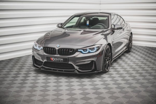 MAXTON DESIGN - Spoiler pod Predný náraznik vhodné pre BMW M4 F82 , Čierny lesk – Obrázok 2