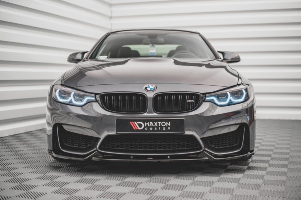 MAXTON DESIGN - Spoiler pod Predný náraznik vhodné pre BMW M4 F82 , Čierny lesk – Obrázok 3