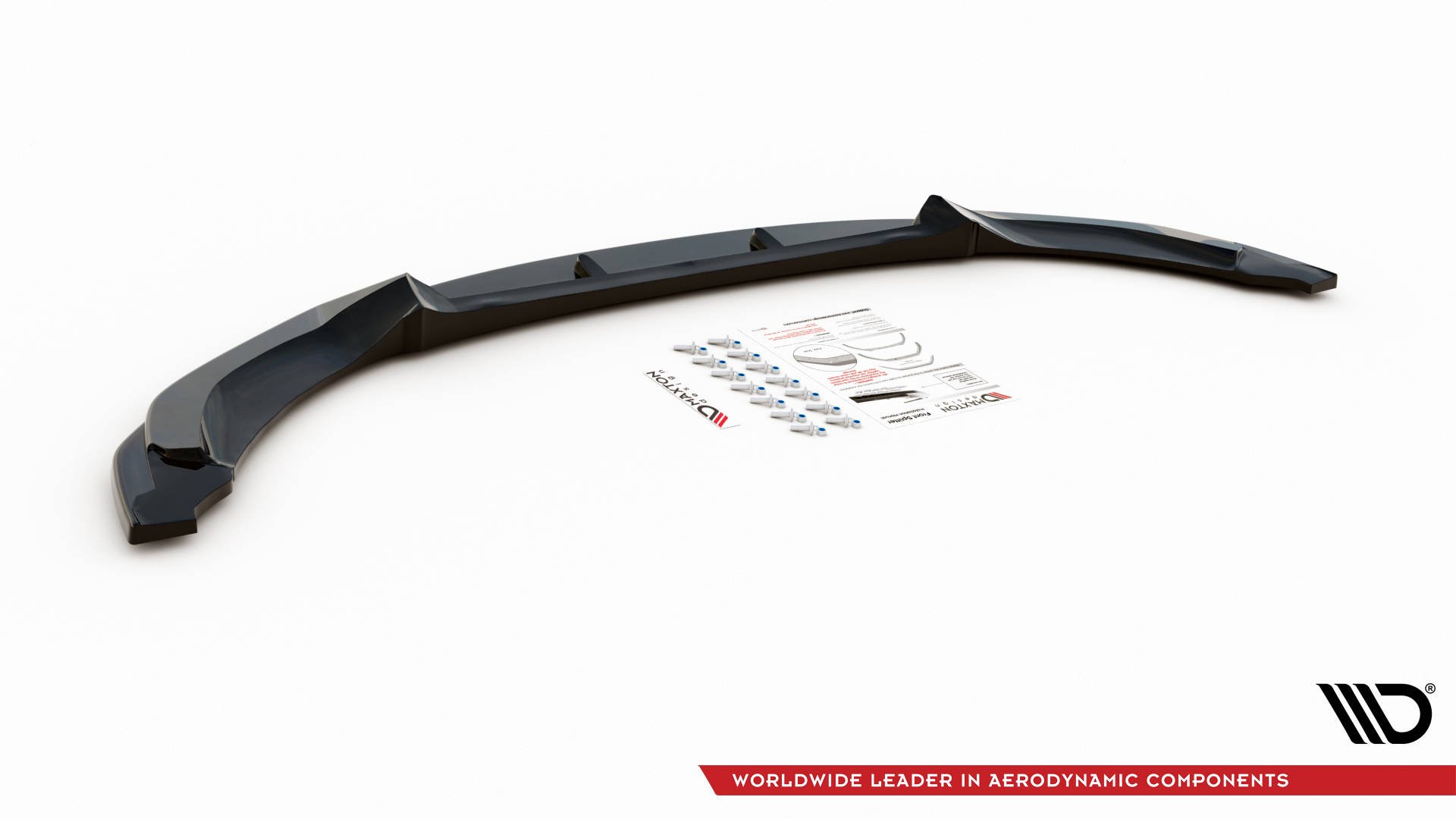 MAXTON DESIGN - Spoiler pod Predný náraznik vhodné pre BMW M4 F82 , Čierny lesk – Obrázok 5