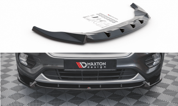 MAXTON DESIGN - Spoiler pod Predný náraznik Ford Escape Mk3 , Čierny lesk
