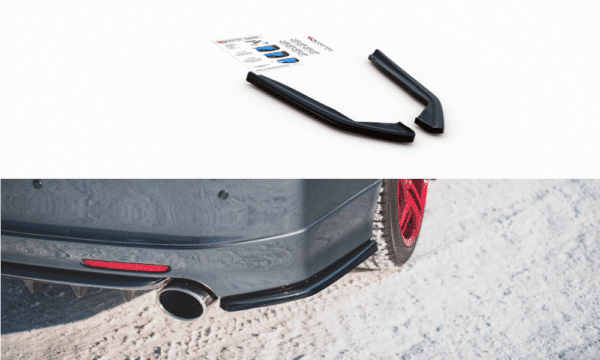 MAXTON DESIGN - Bočné difúzory zadného náraznika V.2 Honda Accord Mk7 Type-S , Čierny lesk ,