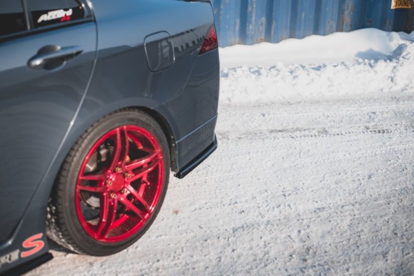 MAXTON DESIGN - Bočné difúzory zadného náraznika V.2 Honda Accord Mk7 Type-S , Čierny lesk , – Obrázok 3