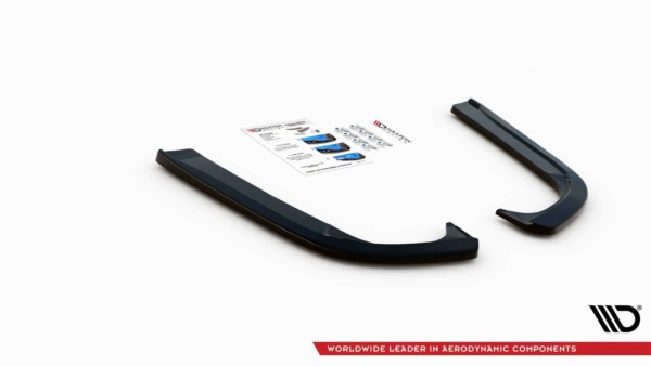 MAXTON DESIGN - Bočné difúzory zadného náraznika Skoda Octavia Mk3 Facelift , Čierny lesk , – Obrázok 4
