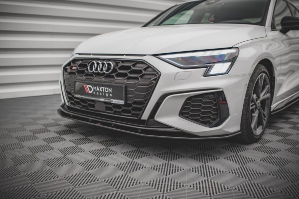 MAXTON DESIGN -  Spoiler pod Predný náraznik   Audi S3 / A3 S-Line 8Y , Black – Obrázok 3
