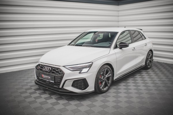 MAXTON DESIGN -  Spoiler pod Predný náraznik   Audi S3 / A3 S-Line 8Y , Black – Obrázok 4