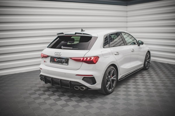MAXTON DESIGN - Predlženie spoilera  V.1 Audi S3 / A3 S-Line 8Y , 
Čierny lesk 

, – Obrázok 2
