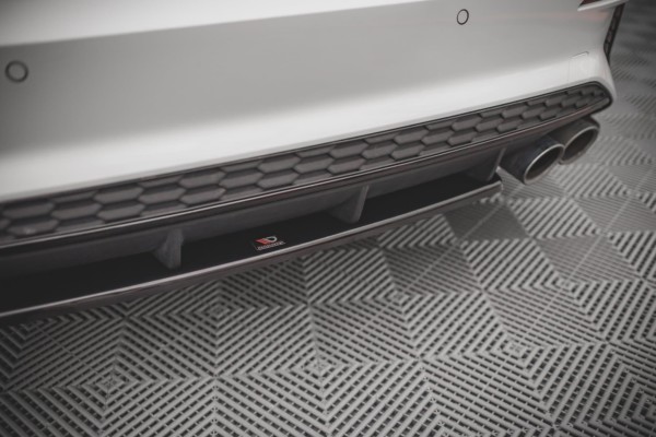 MAXTON DESIGN - Stredový spoiler pod zadný náraznik for Audi S3 8Y , Čierny lesk – Obrázok 4