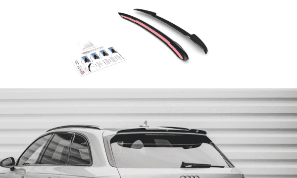 MAXTON DESIGN - Predlženie spoilera  V.2 Audi S4 / A4 S-Line Avant B9 , 
Čierny lesk 

,