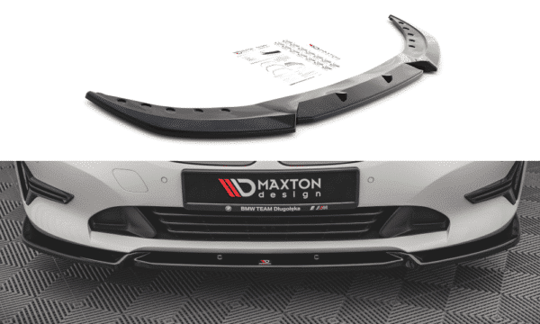MAXTON DESIGN - Spoiler pod Predný náraznik   V.1 vhodné pre BMW 3 G20 / G21 , Čierny lesk