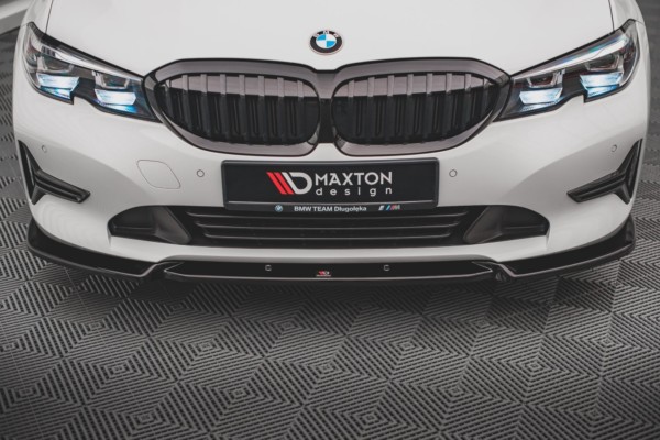 MAXTON DESIGN - Spoiler pod Predný náraznik V.1 vhodné pre BMW 3 G20 / G21 , Čierny lesk – Obrázok 2