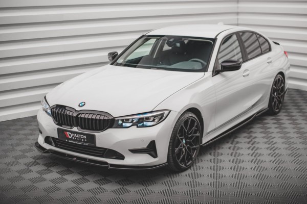 MAXTON DESIGN - Spoiler pod Predný náraznik V.1 vhodné pre BMW 3 G20 / G21 , Čierny lesk – Obrázok 3