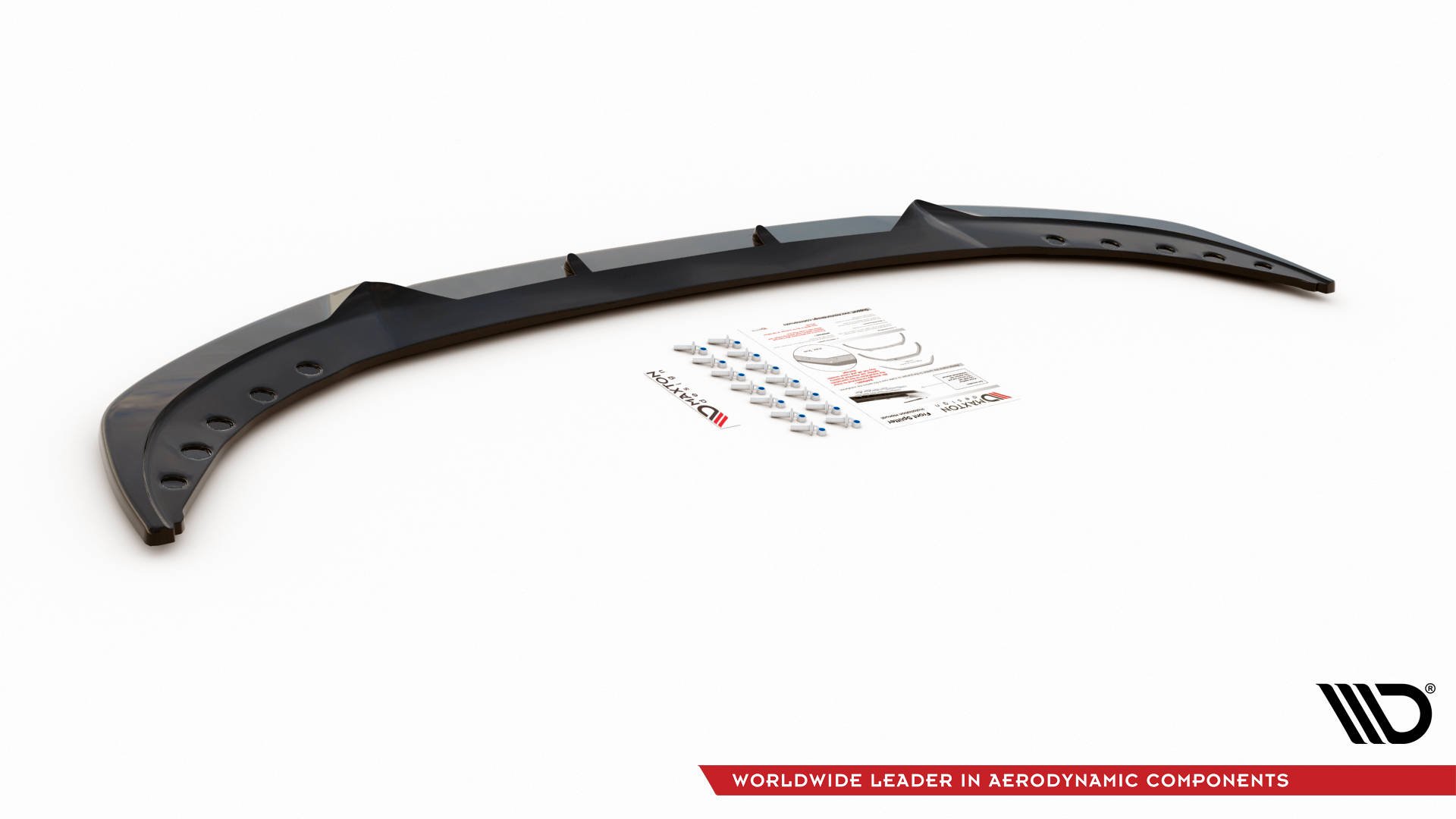 MAXTON DESIGN - Spoiler pod Predný náraznik V.1 vhodné pre BMW 3 G20 / G21 , Čierny lesk – Obrázok 5