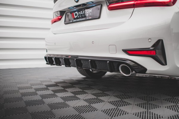 MAXTON DESIGN - Difúzor zadného náraznika  vhodné pre BMW 3 G20 / G21 , 
Čierny lesk 
 
, – Obrázok 4