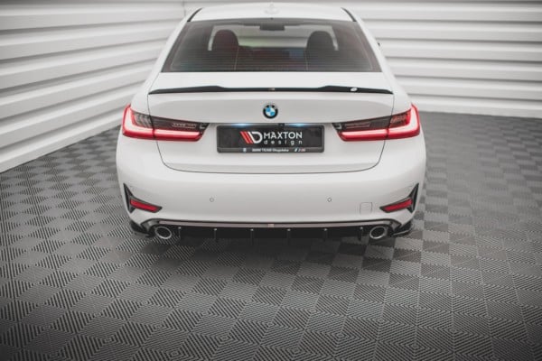 MAXTON DESIGN - Bočné difúzory zadného náraznika vhodné pre BMW 3 G20 / G21 , Čierny lesk , – Obrázok 3