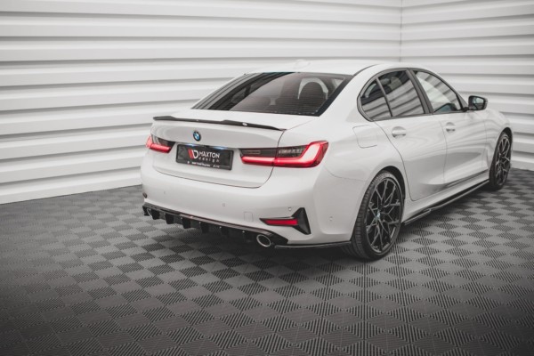 MAXTON DESIGN - Bočné difúzory zadného náraznika vhodné pre BMW 3 G20 / G21 , Čierny lesk , – Obrázok 4