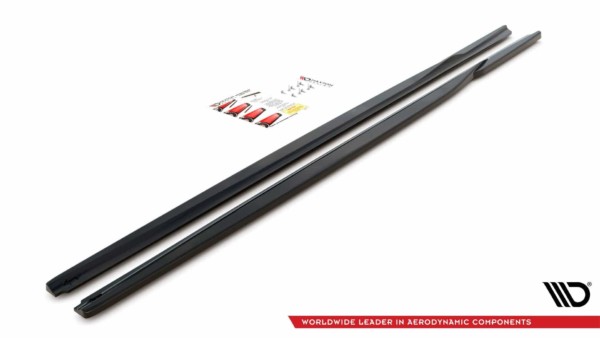 MAXTON DESIGN - Lišty pod prahy vhodné pre BMW 3 G20 / G21 , Čierny lesk – Obrázok 5