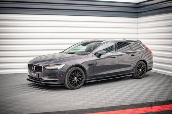 MAXTON DESIGN - Lišty pod prahy Volvo V90 Mk2 , Čierny lesk – Obrázok 3