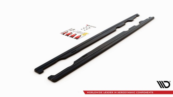 MAXTON DESIGN - Lišty pod prahy Mini Cooper S John Cooper Works F56 , Čierny lesk – Obrázok 4