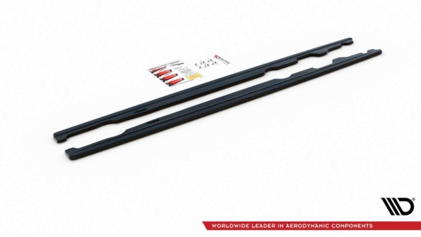 MAXTON DESIGN - Lišty pod prahy Mini Cooper S John Cooper Works F56 , Čierny lesk – Obrázok 5