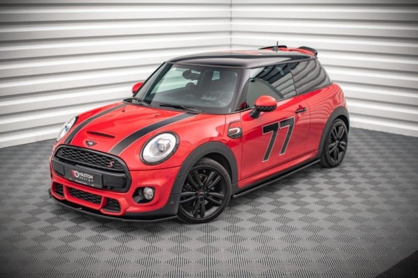MAXTON DESIGN - Lišty pod prahy Mini Cooper S John Cooper Works F56 , Čierny lesk – Obrázok 3