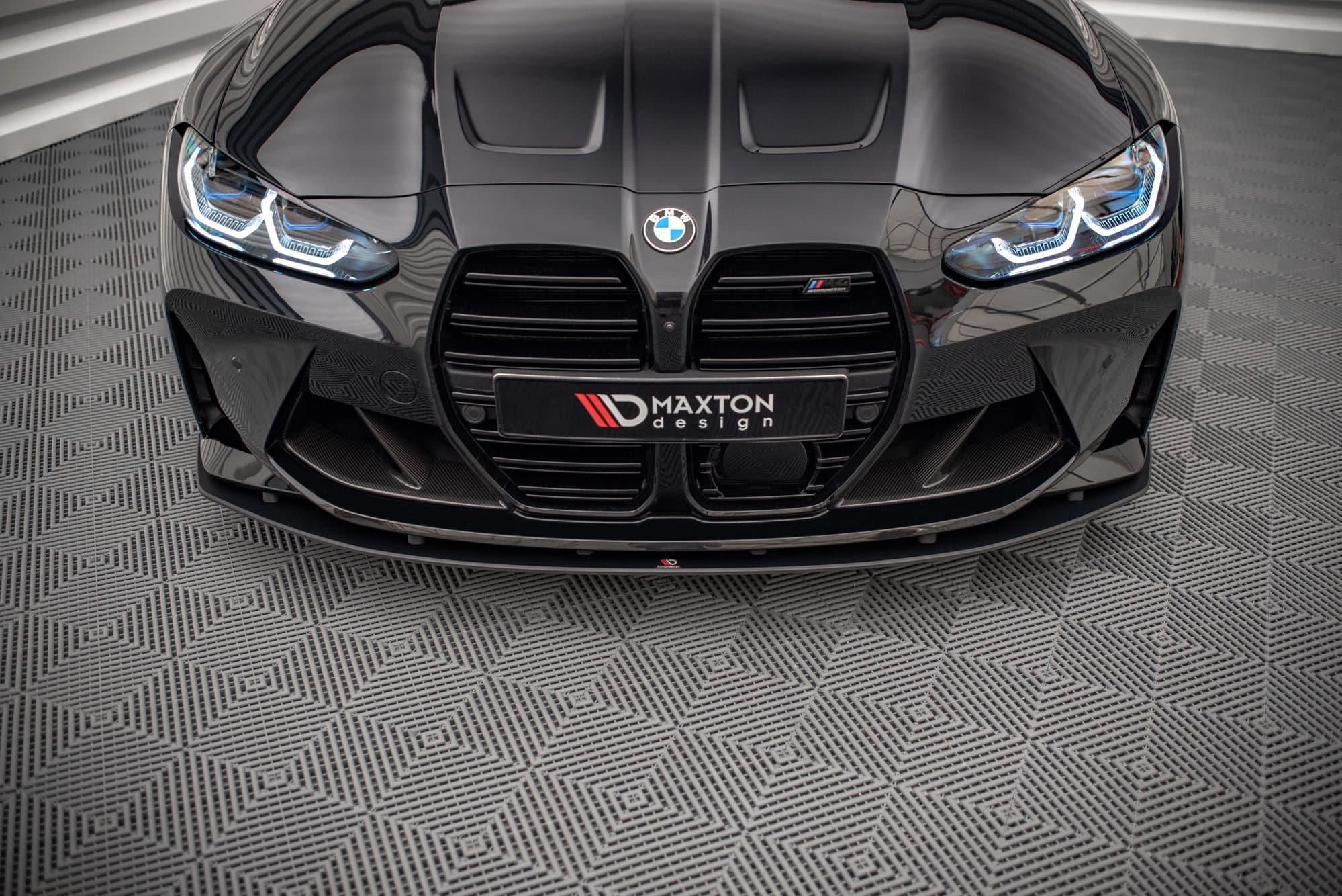MAXTON DESIGN - Spoiler pod Predný náraznik vhodné pre BMW M4 G82 , Black – Obrázok 3