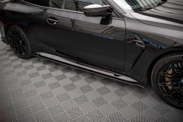 MAXTON DESIGN -  Lišty pod prahy vhodné pre BMW M4 G82 , Black – Obrázok 2