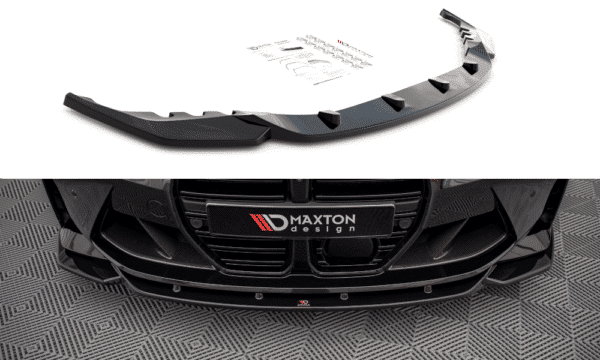 MAXTON DESIGN - Spoiler pod Predný náraznik   V.2 vhodné pre BMW M4 G82 , Čierny lesk 


,