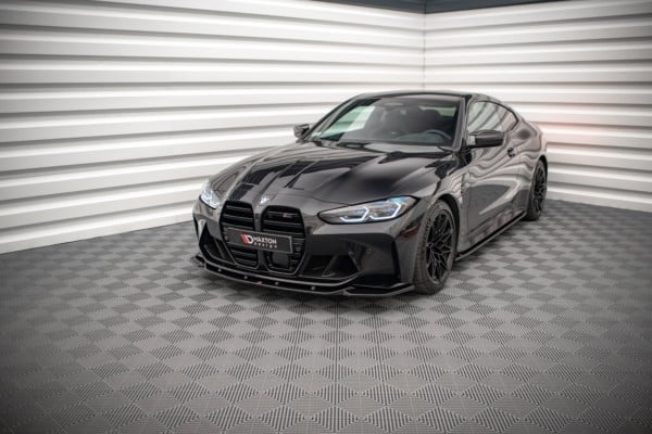 MAXTON DESIGN - Spoiler pod Predný náraznik   V.2 vhodné pre BMW M4 G82 , Čierny lesk 


, – Obrázok 3