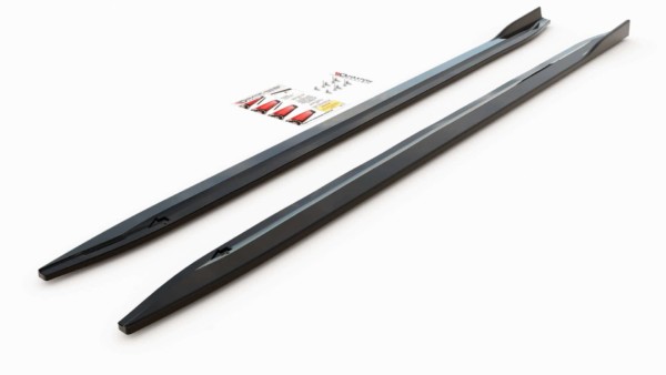 MAXTON DESIGN - Lišty pod prahy V.1 BMW M4 G82 , Čierny lesk – Obrázok 4