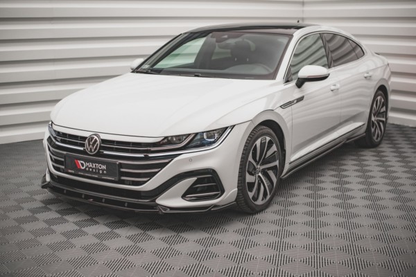 MAXTON DESIGN - Spoiler pod Predný náraznik   V.1 Volkswagen Arteon R-Line Facelift , Čierny lesk 


, – Obrázok 3