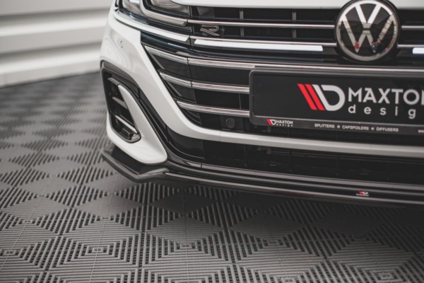 MAXTON DESIGN - Spoiler pod Predný náraznik V.3 Volkswagen Arteon R-Line Facelift , Čierny lesk – Obrázok 2