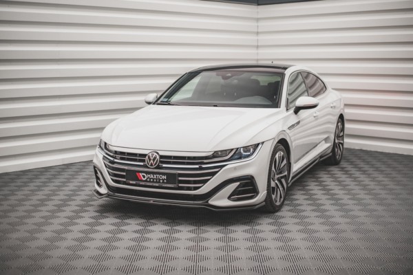 MAXTON DESIGN - Spoiler pod Predný náraznik V.3 Volkswagen Arteon R-Line Facelift , Čierny lesk – Obrázok 4