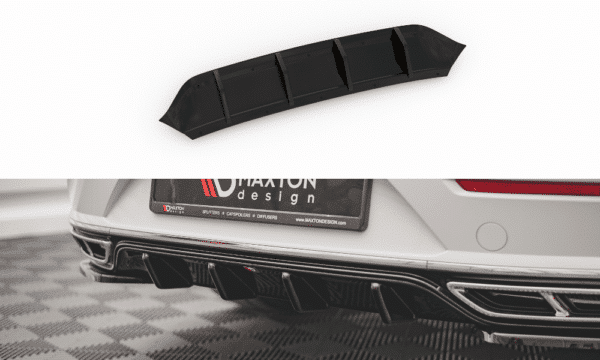 MAXTON DESIGN - Difúzor zadného náraznika  Volkswagen Arteon R-Line Facelift , 
Čierny lesk 
 
,
