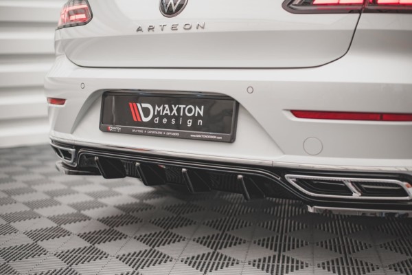 MAXTON DESIGN - Difúzor zadného náraznika  Volkswagen Arteon R-Line Facelift , 
Čierny lesk 
 
, – Obrázok 2